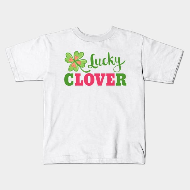 Lucky clover Kids T-Shirt by Sir13